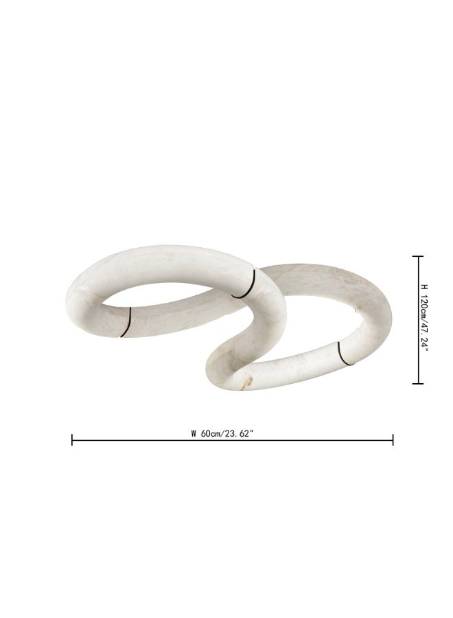 Intertwined marble chandelier  - Image 3