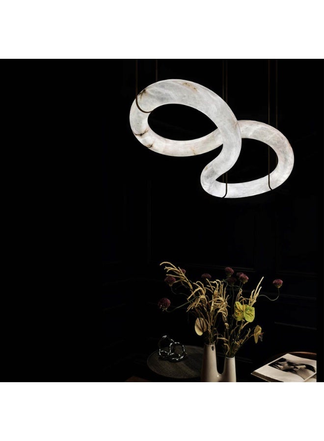 Intertwined marble chandelier  - Image 1