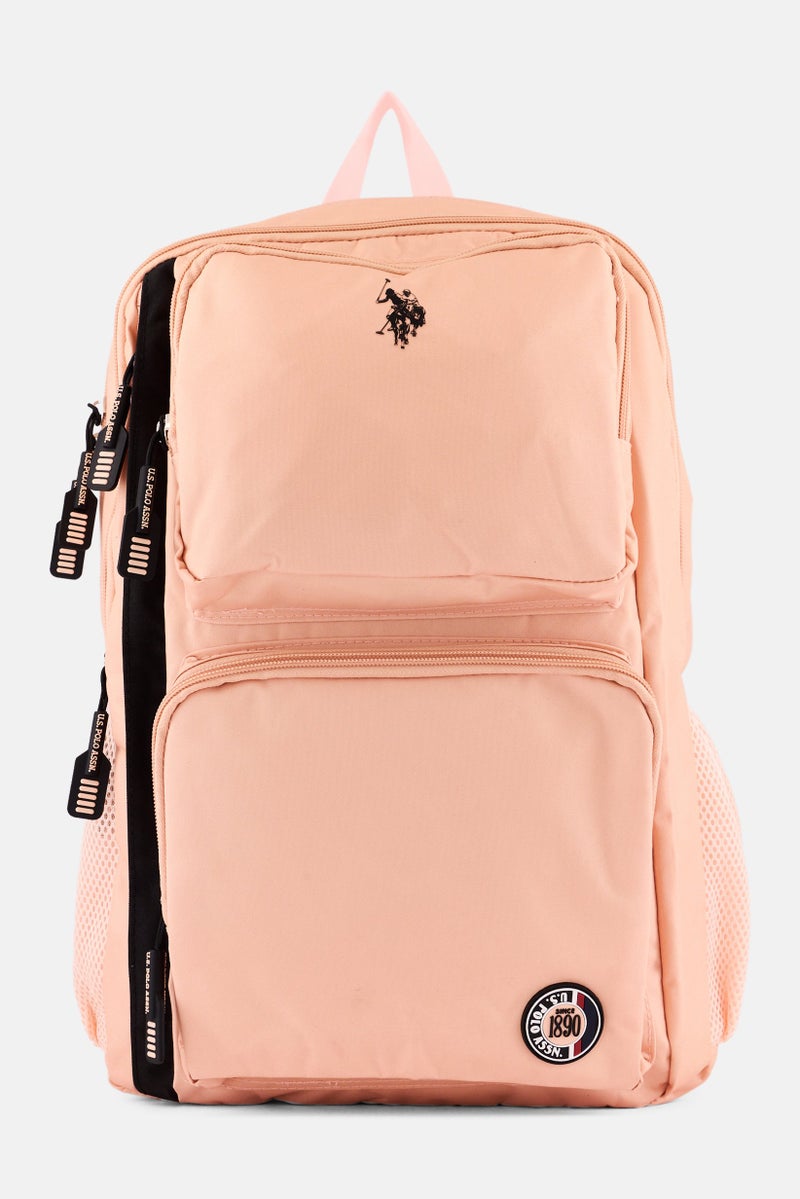 U.S. Polo Assn. Men Brand Logo Backpack, Peach  - Image 1