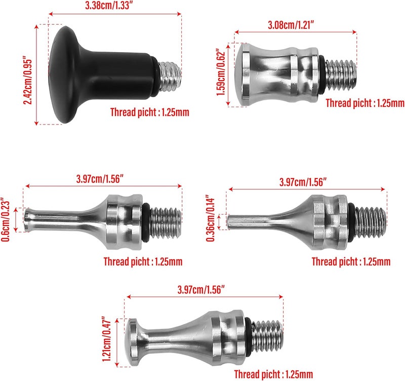 BuleVina 5pcs Car Tap Down Knock Down Pen PDR Tools Auto Body Panel Dent Removal Repair Hand Tools Maintenance Part Measure Holder Kit Hammer - Image 2