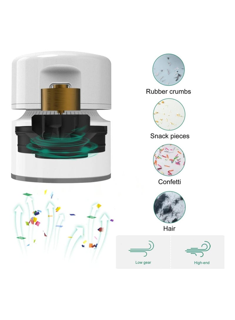 general Desktop Vacuum Cleaner Mini Table dust Sweeper Energy Saving with auto Power-Off Function High Endurance up to 400 mins 360° Rotatable Handheld Vacuum Cleaner For Keyboard/Home/Office - Image 2