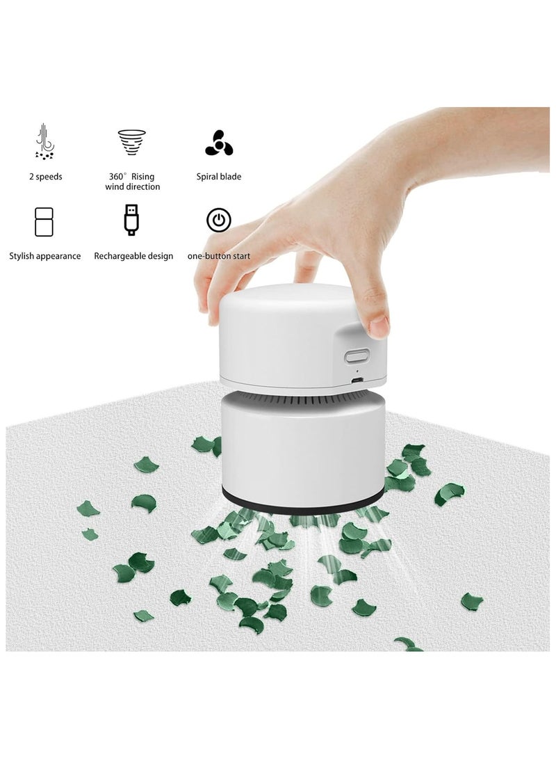 general Desktop Vacuum Cleaner Mini Table dust Sweeper Energy Saving with auto Power-Off Function High Endurance up to 400 mins 360° Rotatable Handheld Vacuum Cleaner For Keyboard/Home/Office - Image 3