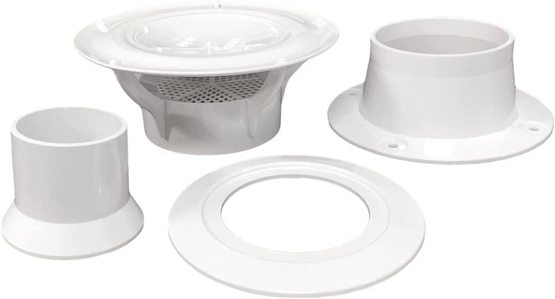 Lippert Components Lippert 360 Siphon RV Roof Vent Cap for Odor Prevention with Universal Fit, Built-In Bug Screen, White Polycarbonate - 389381 (Pack of 2) - Image 2