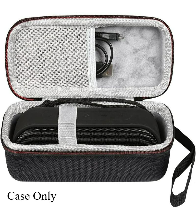 Protective Case For Portable Wireless Speaker With Durable EVA Hard Shell Shock Resistant For Travel And Storage Black - Image 5