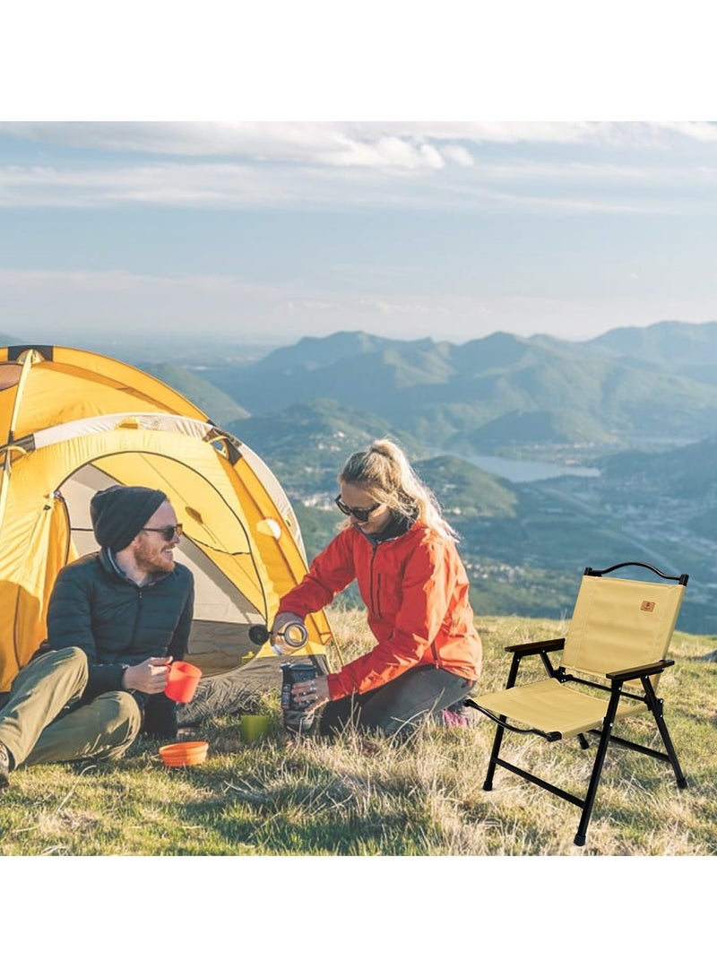 توبيز كرسي التخييم القابل للطي Tobys للبالغين خارج إطار سبائك الألومنيوم شديد التحمل مع مسند ذراع مريح - Image 4