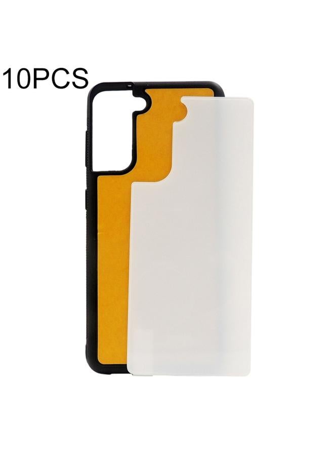 إيروريكس جراب لهاتف Samsung Galaxy S21+ 5G، 10 قطع، جراب هاتف زجاجي حراري النقل - Image 1