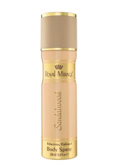 ROYAL MIRAGE رويال ميراج بخاخ للجسم 200 مل برائحة خشب الصندل  - Image 1