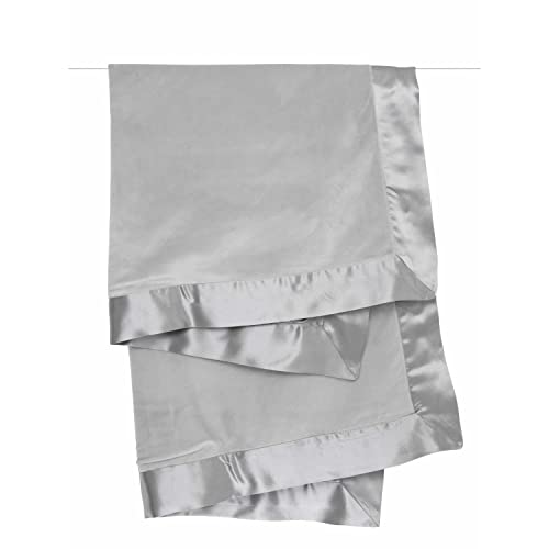 Little Giraffe Baby Blanket - Velvet Soft Blanket with Satin Trim - Baby Stroller Blanket - Newborn Baby Essentials & Baby Gifts - 29x35" - Silver - Image 2