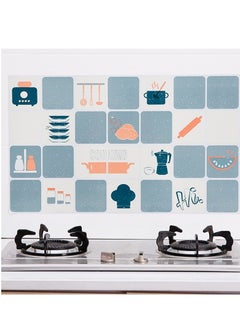 Captaintech Kitchen Wallpaper, Waterproof And Grease Proof, High Temperature Resistant Aluminum Foil, Cartoon Pattern  - Image 1