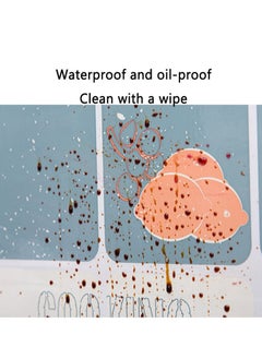 Captaintech Kitchen Wallpaper, Waterproof And Grease Proof, High Temperature Resistant Aluminum Foil, Cartoon Pattern  - Image 5