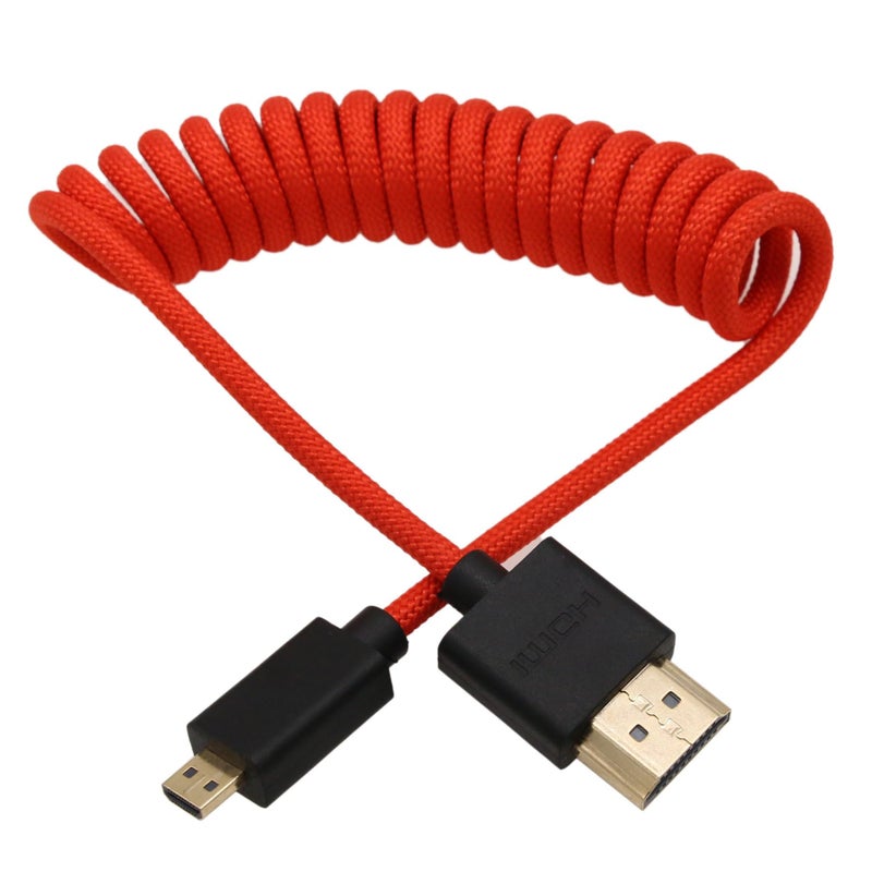 HangTon Micro HDMI to HDMI 4K 8K 60p Cable for ATOMOS Ninja V Ultra Canon R6 R6II R5C R5 R10 R7 Sony ZVE10 A7C A7RIV A7RIII A7S2 Lumix S5 S9 GH4 Camera SmallHD Cine Indie Monitor Type A D HDMI 21 - Image 2