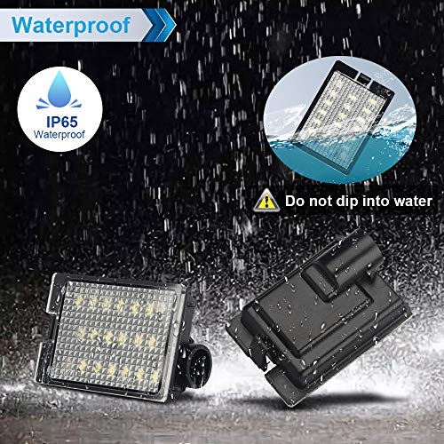 MbuyDIY LED License Plate Light Lamp Assembly Compatible with 2014-2024 Dodge Durango 6000K White, Pack of 2 - Image 2