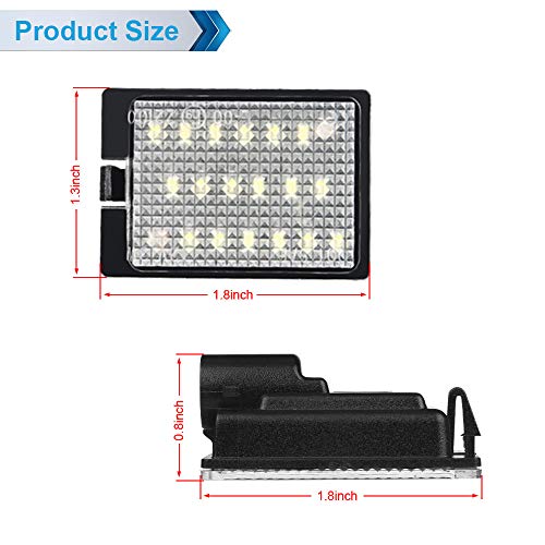 MbuyDIY LED License Plate Light Lamp Assembly Compatible with 2014-2024 Dodge Durango 6000K White, Pack of 2 - Image 4