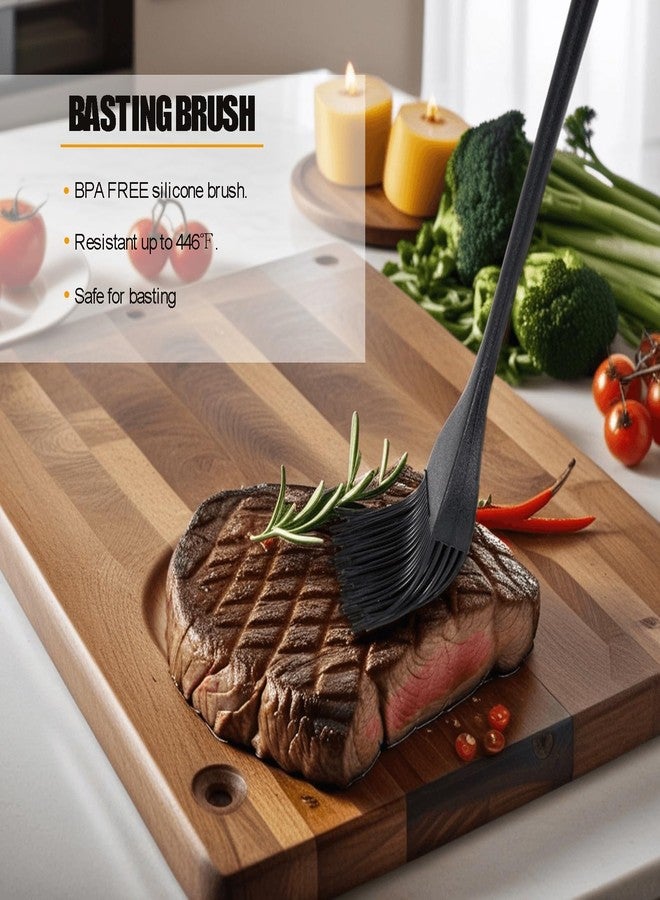 Ortarco Silicone Basting Pastry Brush for Baking Cooking Bbq Grill Spread Oil Butter Sauce 2 Pack - Image 3