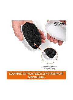 Silver Shoe Polishing Sponge with Internal Transparent Polishing Liquid – Colorless, Suitable for All Shoe Colors – Quick and Easy Shine – 10 x 6 cm  - Image 4