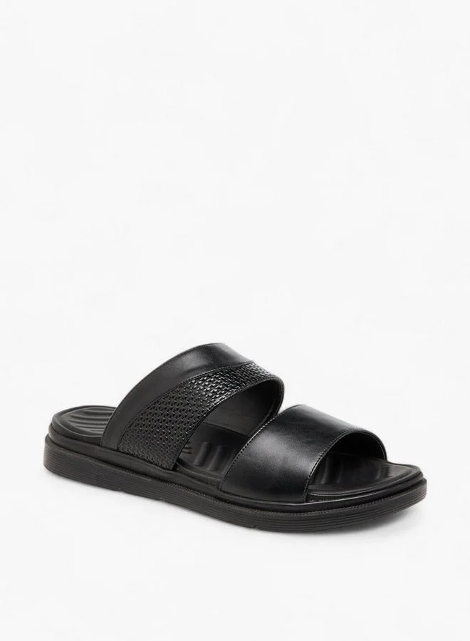 LBL by Shoexpress Textured Slip-On Comfort Sandals