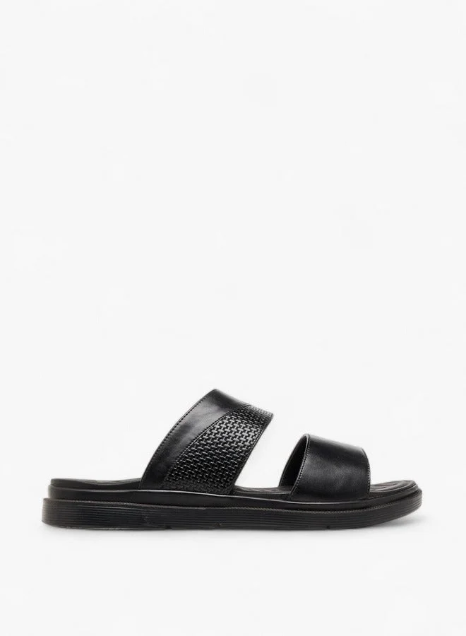 LBL by Shoexpress Textured Slip-On Comfort Sandals