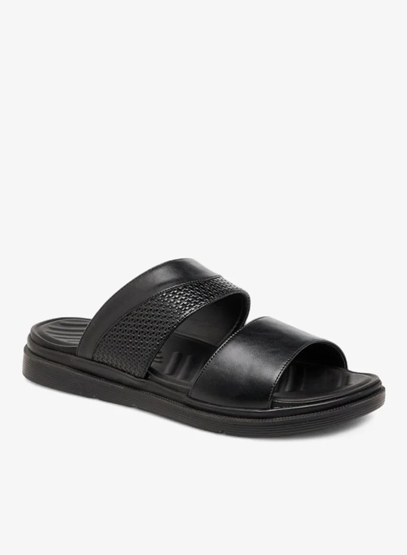LBL by Shoexpress Textured Slip-On Comfort Sandals