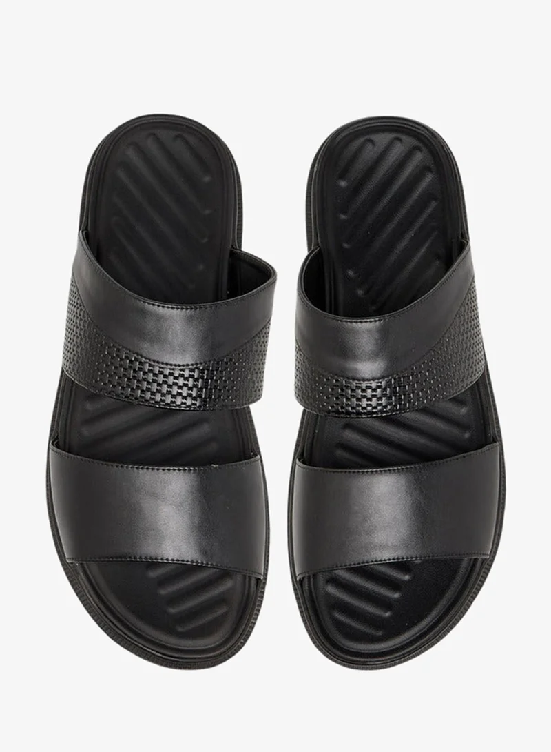 LBL by Shoexpress Textured Slip-On Comfort Sandals