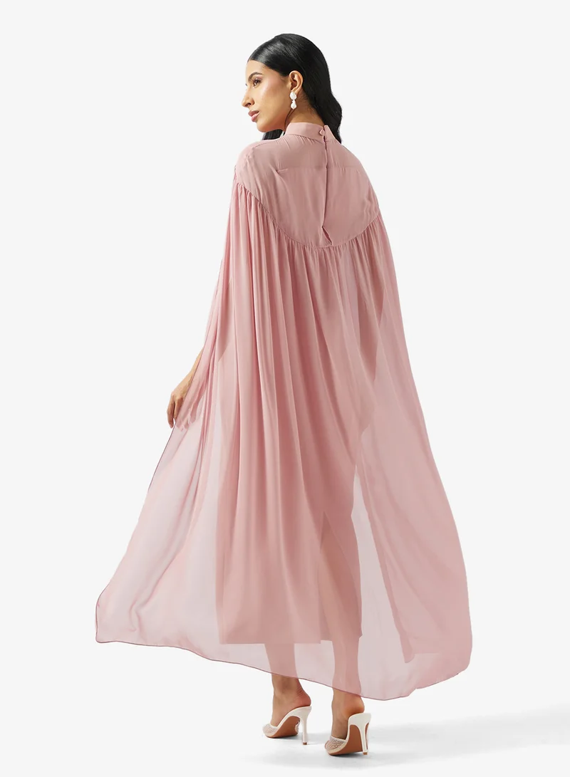 Golden Apple Split Sleeves Dress