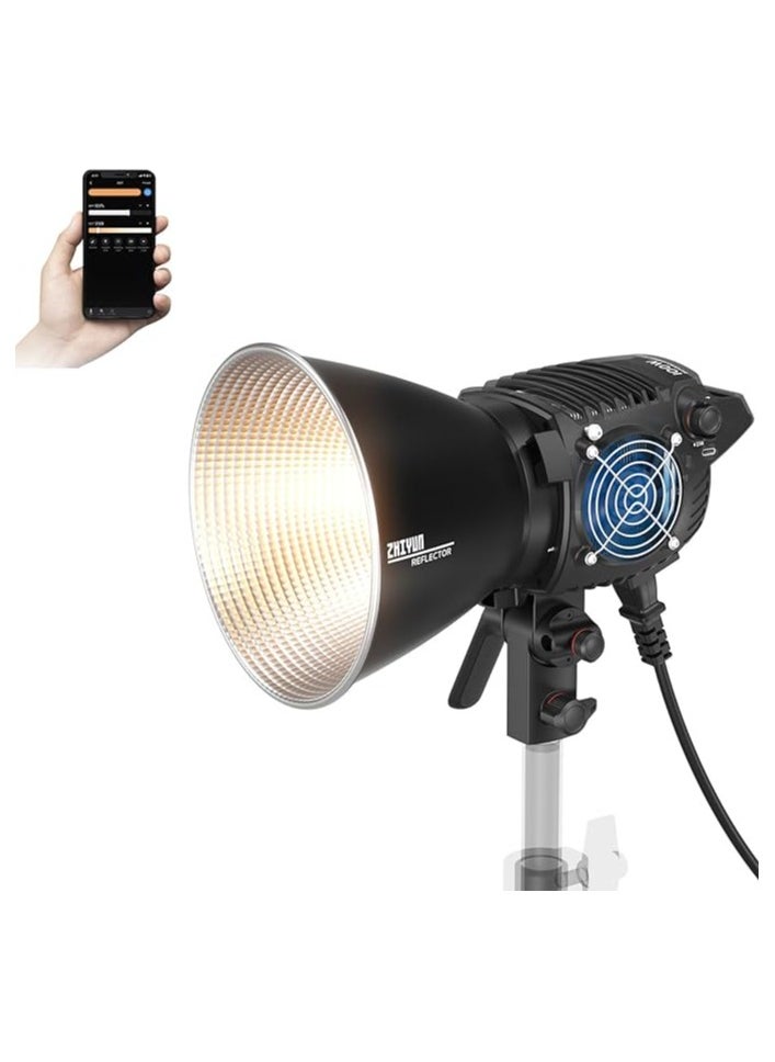 Zhiyun ZHIYUN Molus B100 100W COB Video Light with Bowens 2700K-6500K and ZY Vega APP Control, DynaVort Ultra Quiet Cooling System  - Image 1