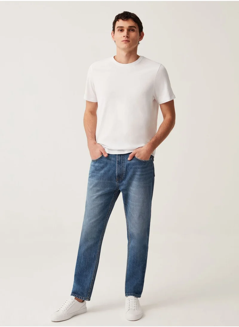 او في اس OVS Mens Skinny Jeans - Blue