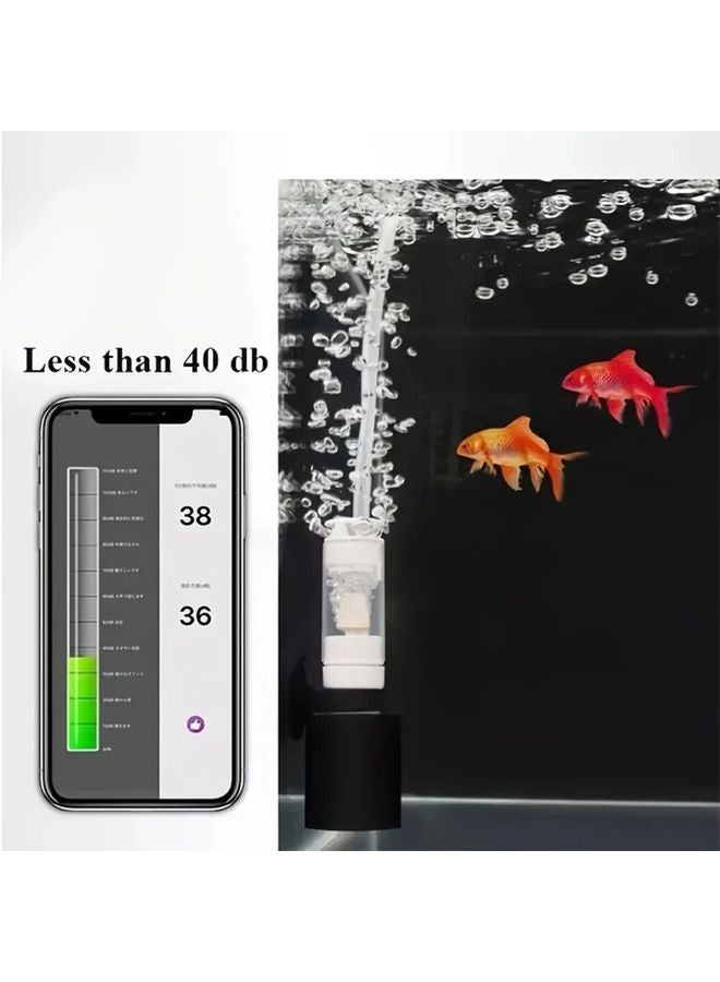 1 قطعة مرشح شلال ميني للأكواريوم هادئ جدًا مضغوط من البلاستيك لحوض الأسماك - Image 4