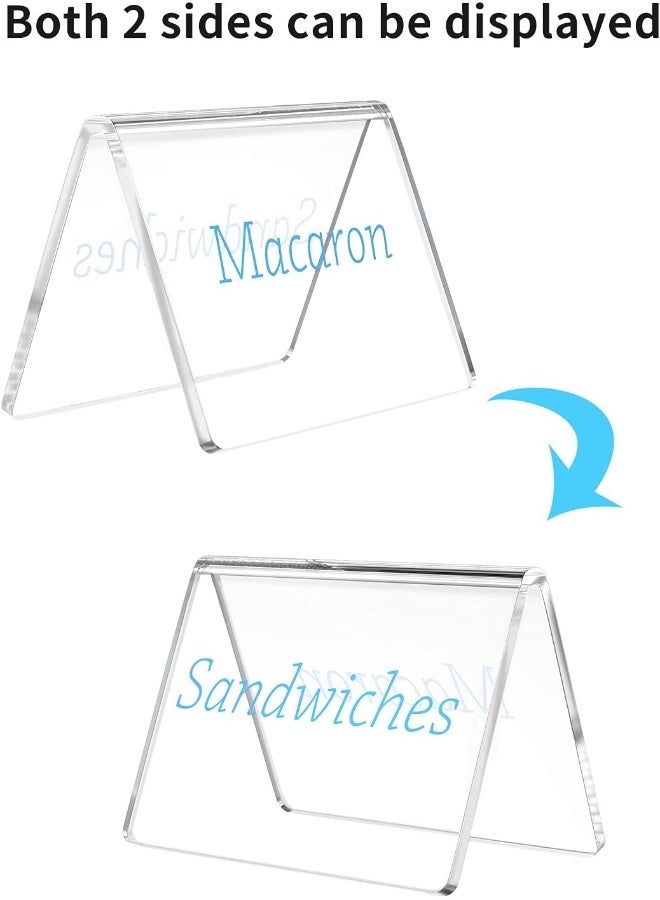 TPGP 20 Pack Acrylic Mini Chalkboard Signs For Food  - Image 5