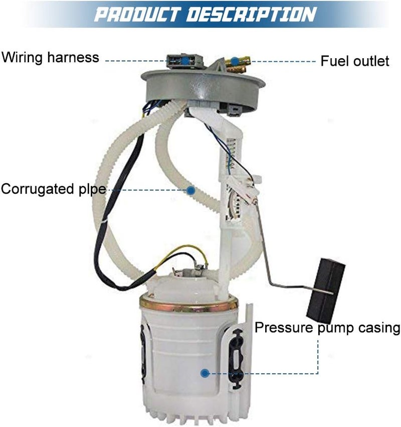 Apeixoto Electric Fuel Pump E8366M for VW Passat, Cabrio, Eurovan, Golf, and Jetta - Image 4