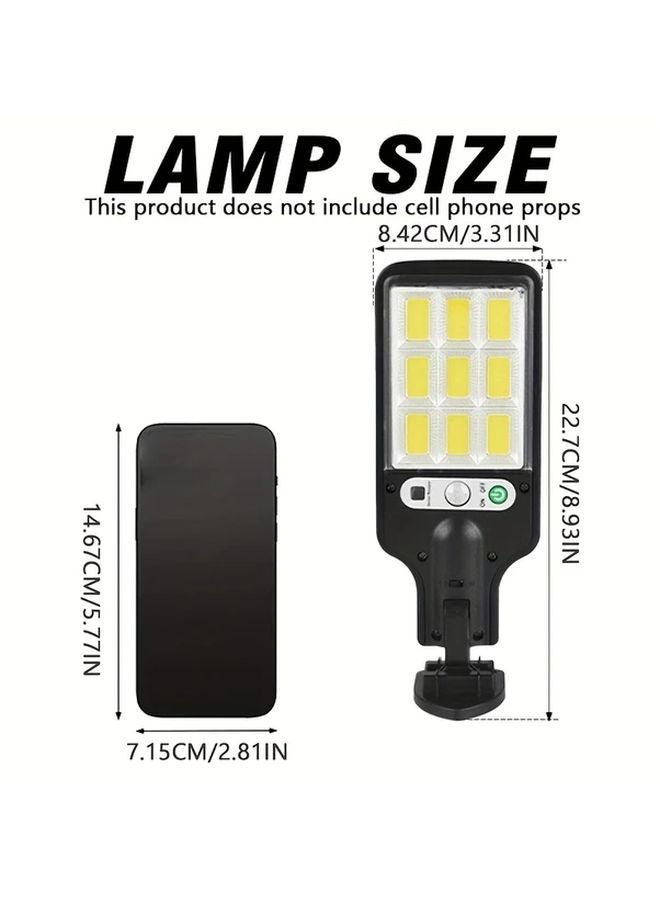 1 قطعة ضوء LED شمسي ساطع، مصباح حائط بحساس حركة، 3 أوضاع، إضاءة أمان خارجية - Image 3