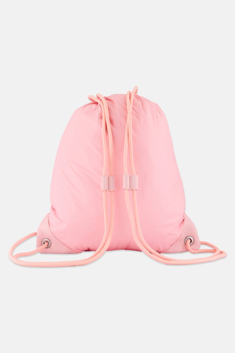 ESPRIT Women Brand Logo Drawstring Backpack With Pouch, Pink - Image 3