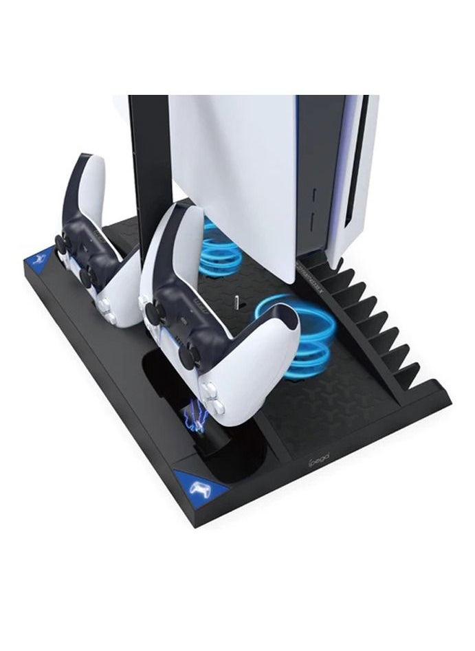 Ipega 6 in 1 Game Vertical Stand Multifunctional Cooling Fan Charging Station For PS5 PlayStation 5  - Image 4
