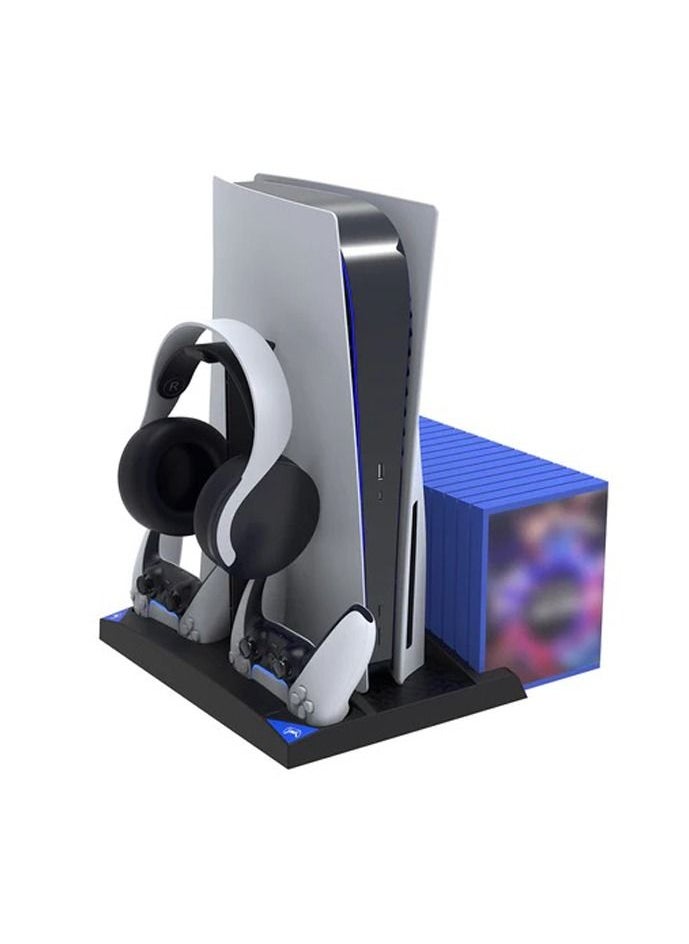 Ipega 6 in 1 Game Vertical Stand Multifunctional Cooling Fan Charging Station For PS5 PlayStation 5  - Image 5