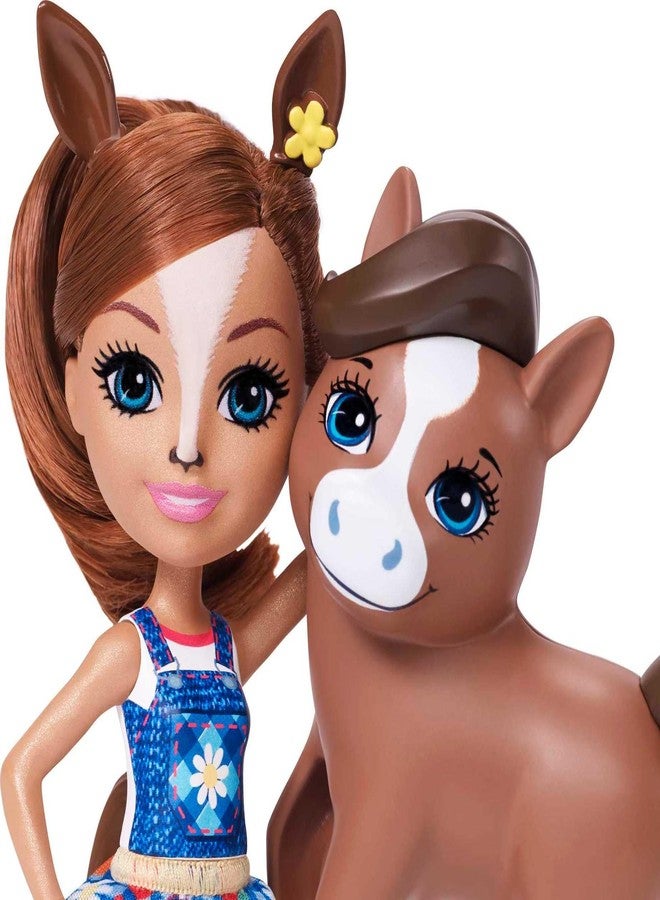 ENCHANTIMALS Mattel Enchantimals Barnyard Nursery Playset with Haydie Horse Small Doll (6-inch), Trotter Horse, 3 Additional Animal Figures & 10+ Accessories - Image 3