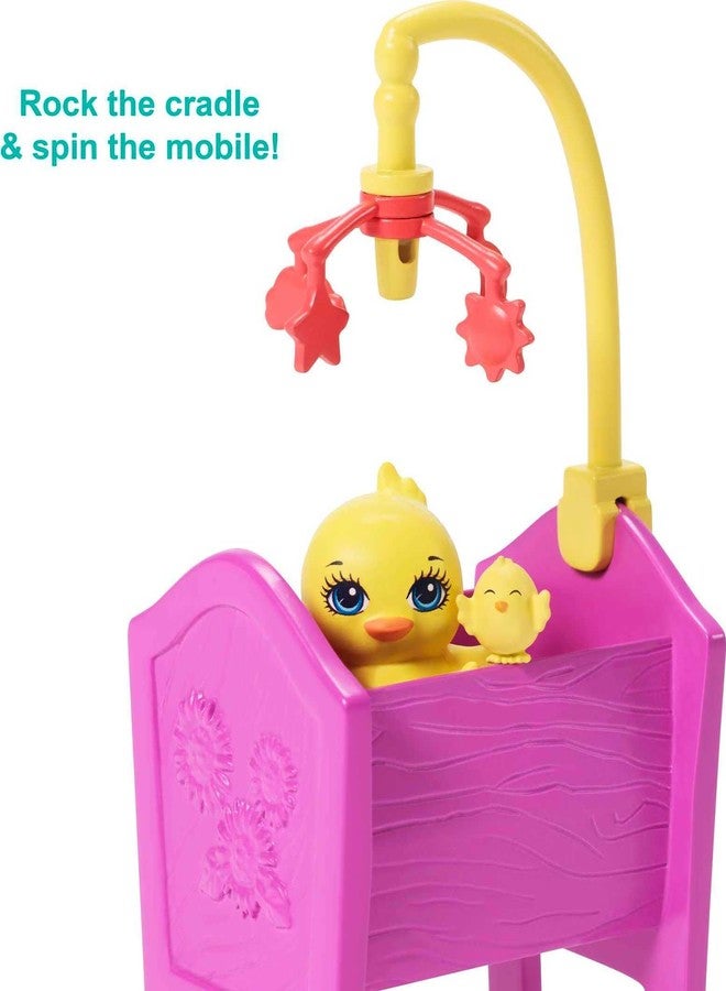 ENCHANTIMALS Mattel Enchantimals Barnyard Nursery Playset with Haydie Horse Small Doll (6-inch), Trotter Horse, 3 Additional Animal Figures & 10+ Accessories - Image 5