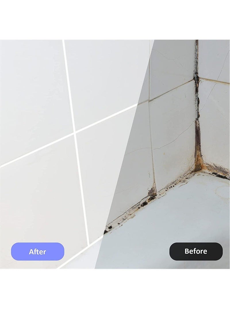 6 Pieces Tile Pen Wall Grout Restorer Pen Repair Marker Grout Filler Pen for Restoring Tile Grout Wall Floor Bathrooms and Kitchen White - Image 3