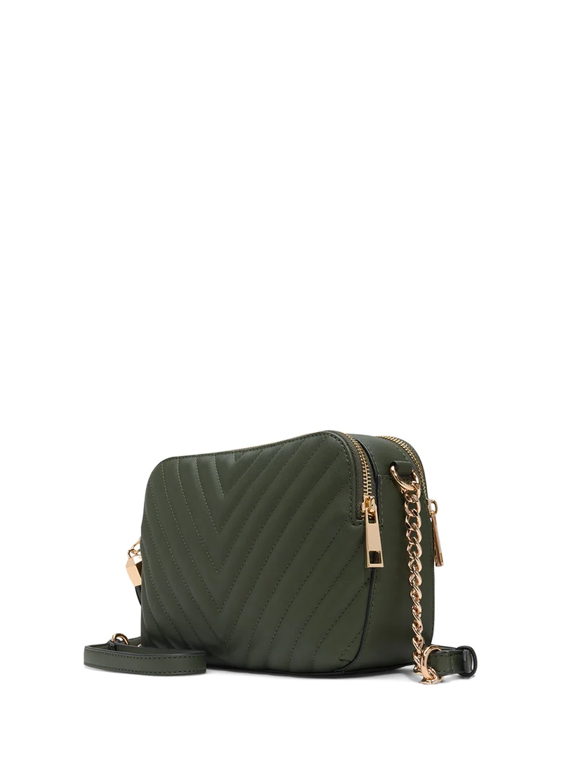 ALDO Logo quilted Zip through crossbody