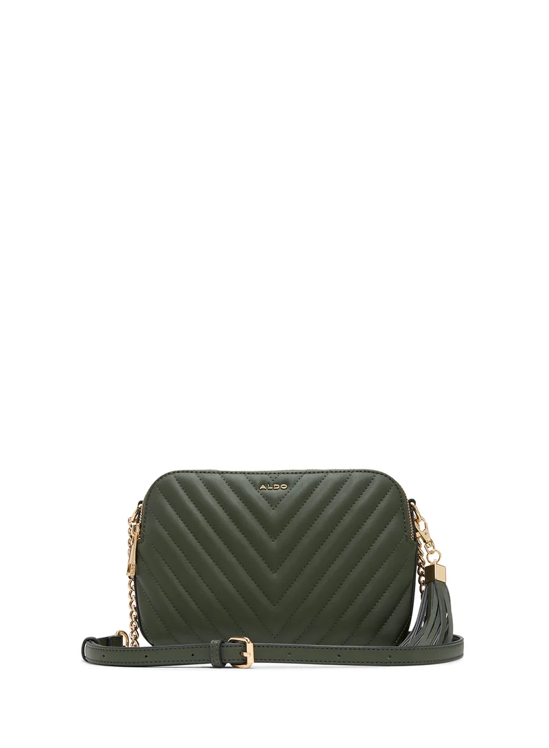 ALDO Logo quilted Zip through crossbody