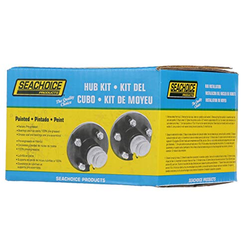 Seachoice Trailer Wheel Hub, 1.25 in. Axle, 5 Lug, Pregreased - Image 5