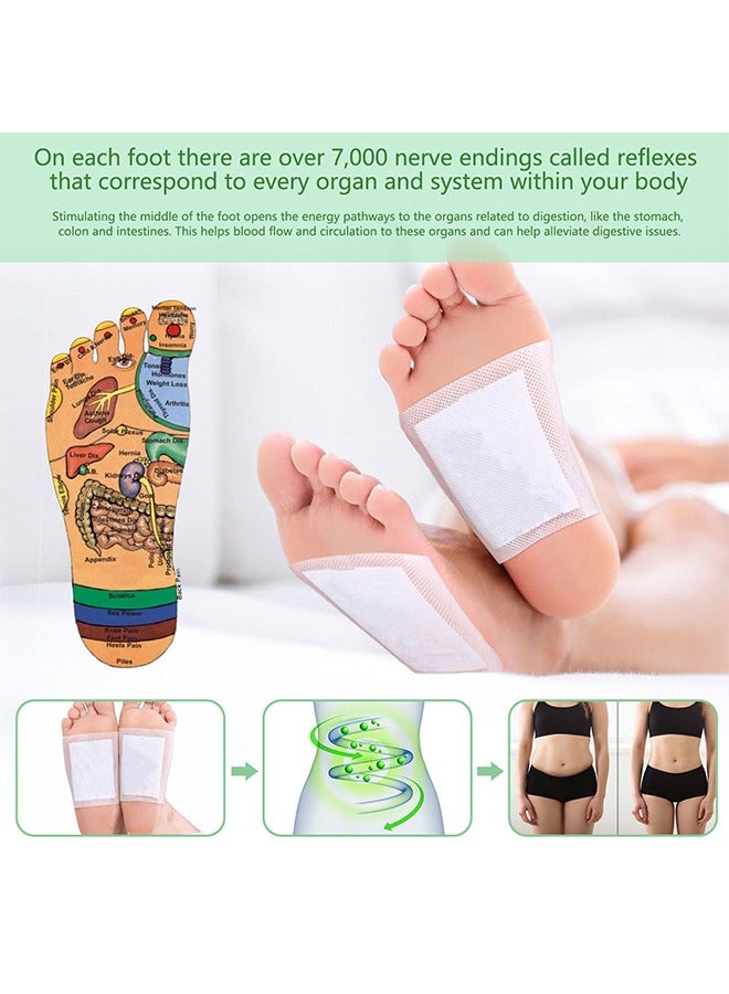 OUHOE Natural Detox Foot Pads ,10-Piece Cleansing Detox Foot Pads / Patches Sleeping &Stress Relieve Dehumidification for Feet Care Improve Quality of Sleep - Image 3