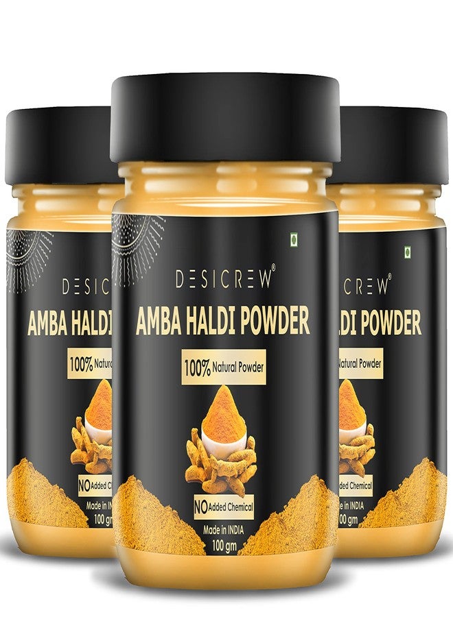 DESICREW Desi Crew Pure & Natural Amba Haldi Powder For Fairness, Treat Acne & Boils, Remove Scars, Keeps Away Wrinkles, Skin & Face Pack 300 GM - Image 1
