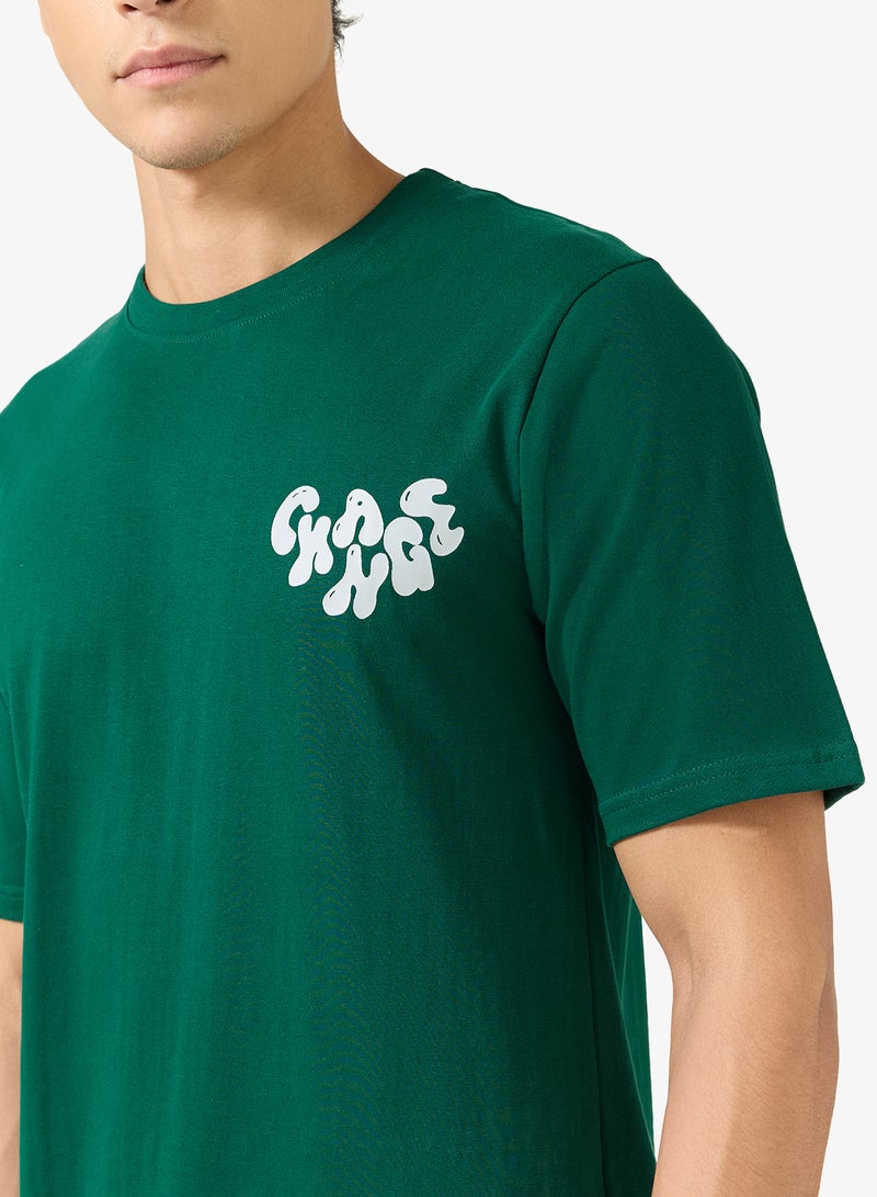 سفنتي فايف تيشيرت مطبوع بقصة عادية - Image 3