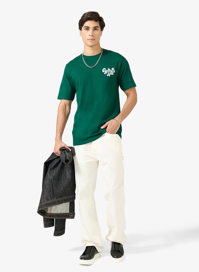 سفنتي فايف تيشيرت مطبوع بقصة عادية - Image 4