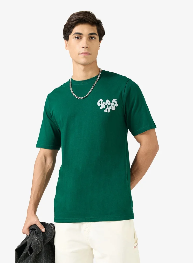 Seventy Five Graphic Print Regular Fit T-Shirt