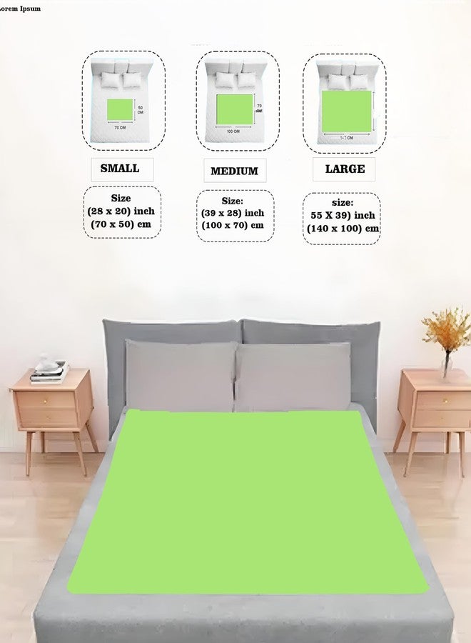 Toddylon Baby Dry Sheet Anti-Piling Extra Absorbent Instant Drysheet for Baby, Baby Bed Protector, Pack of 3 (Green, Pink & Navy, Small - 70 x 50cm) - Image 2