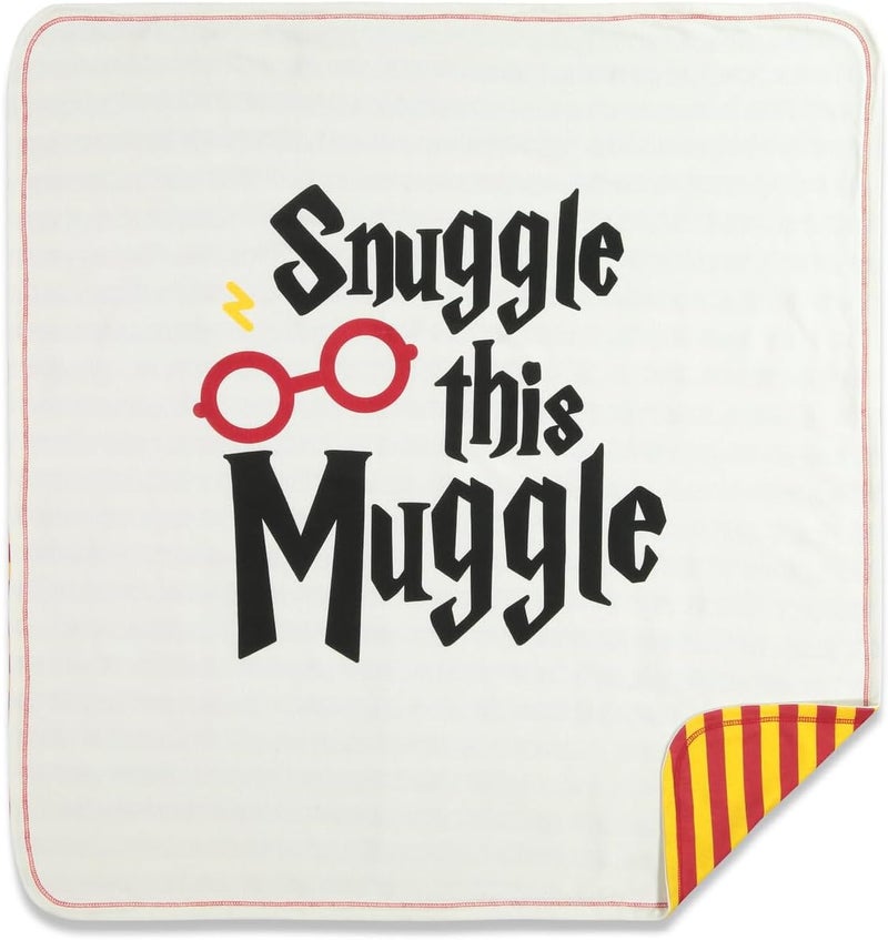 Harry Potter Baby Zip Up Sleep N' Play Coverall Headband Burp Cloth and Blanket 4 Piece Outfit Set Newborn - Image 3