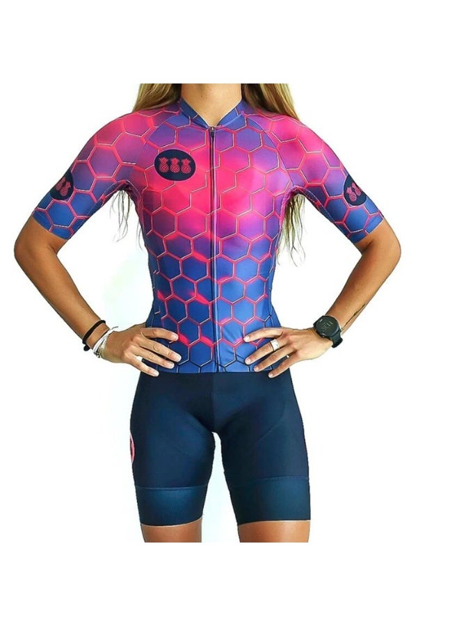 KUYING GR New Summer Outdoor Sunscreen Moisture Absorption Quick Drying Bicycle Women's Cycling Clothing Set  - Image 1