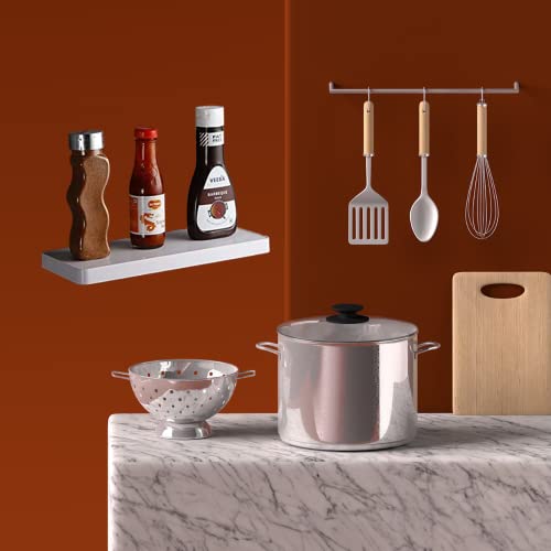 BRANCO - {Set of 2) Multipurpose Kitchen Bathroom Shelf Wall Holder Storage Rack ( Each Shelves Size : 31x13x4 cm) - Image 1