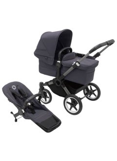 Bugaboo Donkey 5 Mono Complete Stroller Set  Graphite/Stormy Blue  - Image 1