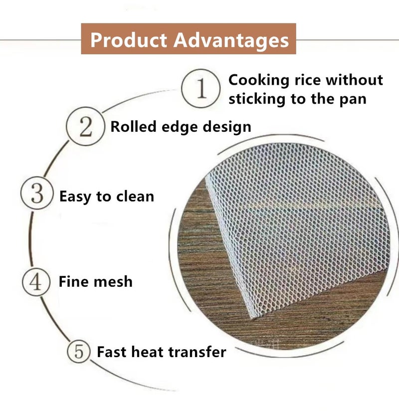 FongWare é‡‘æ­¡å–œ Sushi Rice Cooking Net Commercial Rice Net Napkin Polyester Reusable, 43" x 43", 1 pcs per case White - Image 2